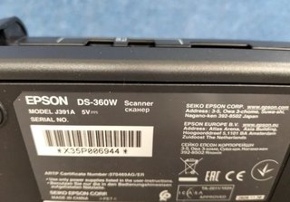 Scanner portatile Epson WorkForce DS-360W