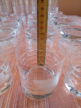 Bicchieri e Caraffa Cristallo Tagliato a mano 31 p