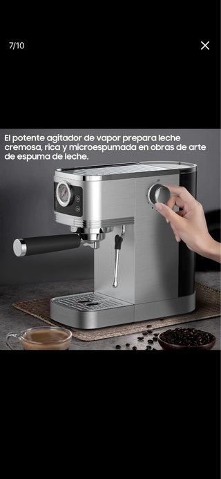 Cafetera Espresso Acero Inoxidable