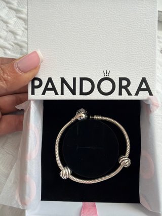 Pulsera Pandora Plata con Abalorios