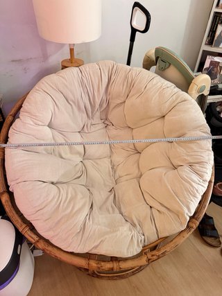 Sillón Papasán Fibras Naturales Beige