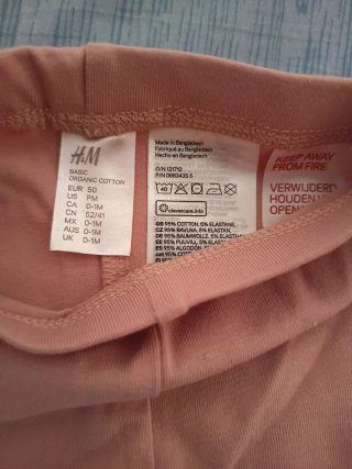 Conjunto H&M niña 0-1m corazón
