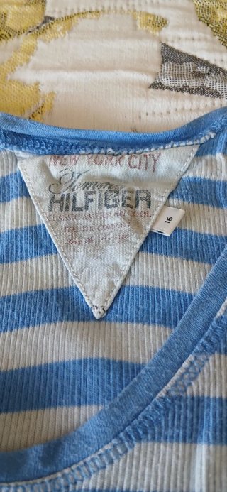 Camiseta Tommy Hilfiger Rayas Azul y Blanco