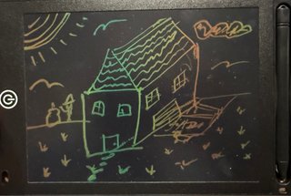 Tableta Dibujo LCD con obra “La Casa de la Bruja”