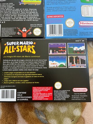 Cajas Mario NES y SNES (Nintendo)