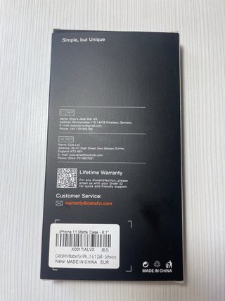 Funda iPhone 11 Negra Mate de Canshn