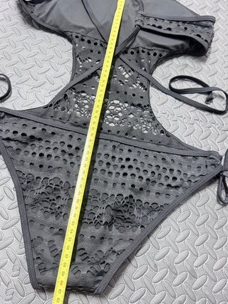 Bañador Trikini Negro Encaje