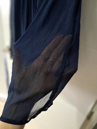 Vestido azul marino encaje