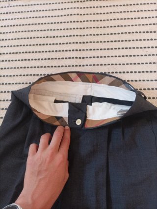 Pantalones de traje Burberry grises