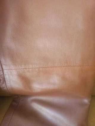 Pantalón de piel marrón