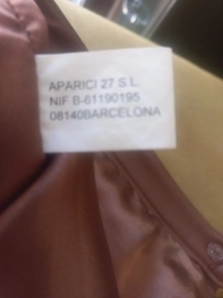 Pantalón de piel marrón
