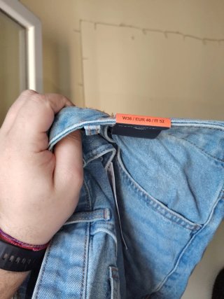 Pantalones vaqueros rectos azules