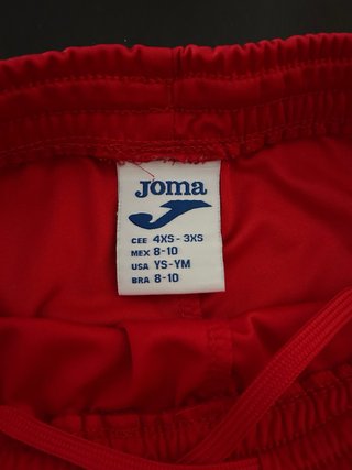 Pantalón corto Joma rojo