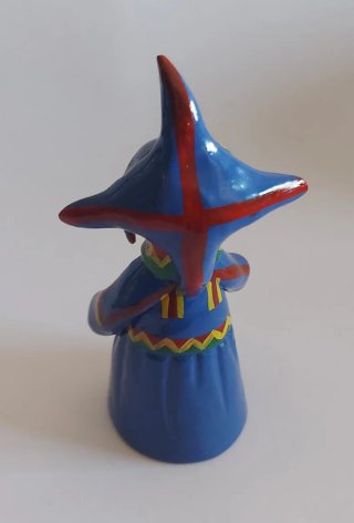 Figura Sami cerámica vintage Finlandia