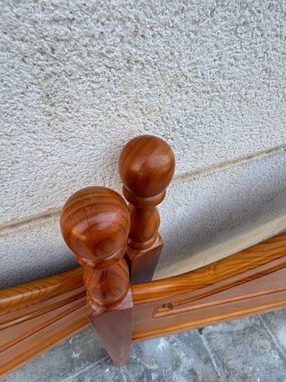 2 cabeceros de cama de madera