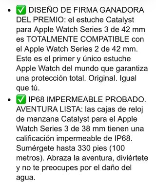 Correa impermeable Catalyst para Apple Watch