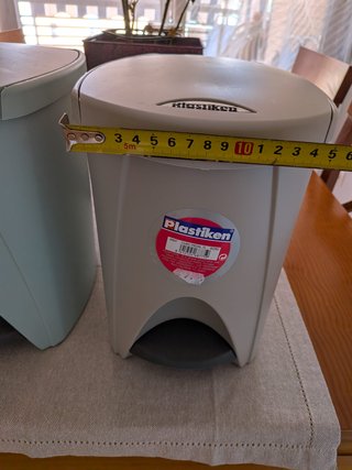 2 Cubos Basura Plastiken Pedal 7L