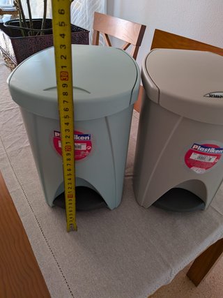 2 Cubos Basura Plastiken Pedal 7L