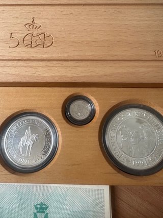 Estuche Monedas Plata V Centenario América 1991