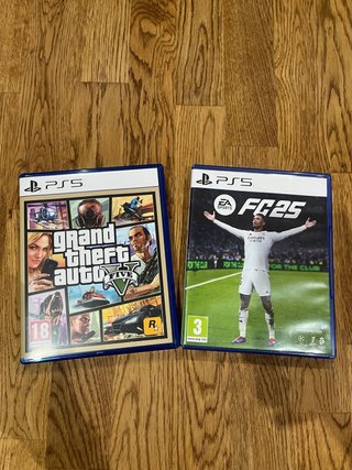 GTA V y FC 25 PS5