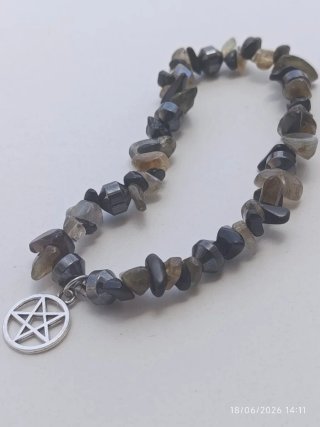 Pulsera minerales triple protección amuleto