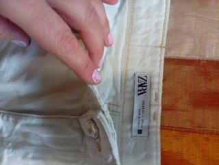 Pantalón corto blanco Zara Talla 34
