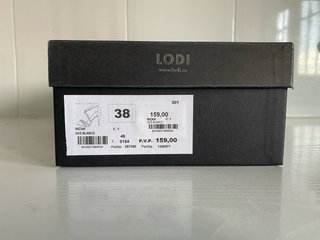 Sandalias Lodi Tacon Talla 38 Verde y Rosa