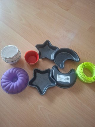 Moldes repostería estrellas y lunas
