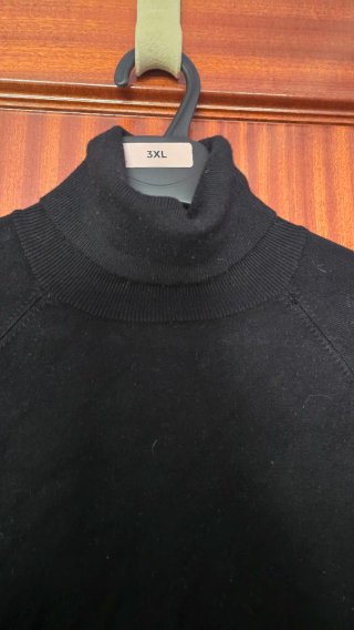 Jersey cuello alto negro talla Xl
