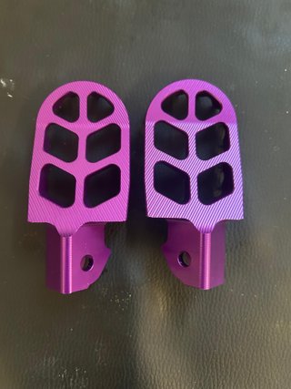 Estriberas Moradas Moto Enduro/Motocross
