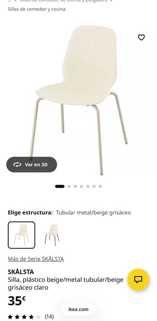 Mesa comedor extensible con 4 sillas blancas