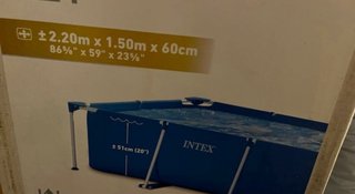 Piscina Intex Estructura Metálica Azul