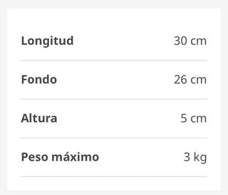 Estante de pared IKEA LACK blanco 30x26 cm