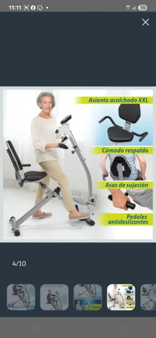 Bicicleta Estática Dualfit Reclinada