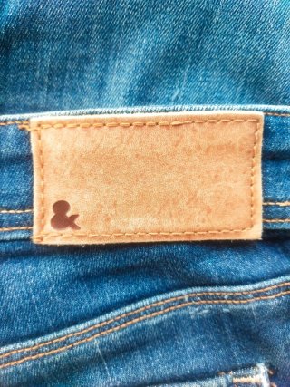 Pantalón Capri H&M Tiro Medio-Bajo Azul