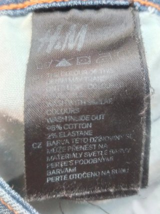 Pantalón Capri H&M Tiro Medio-Bajo Azul
