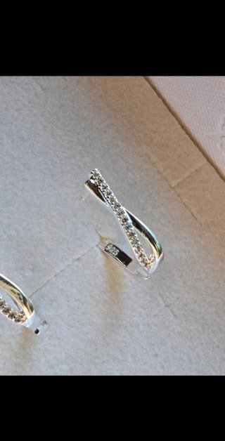 Pendientes plata 925 con cristales