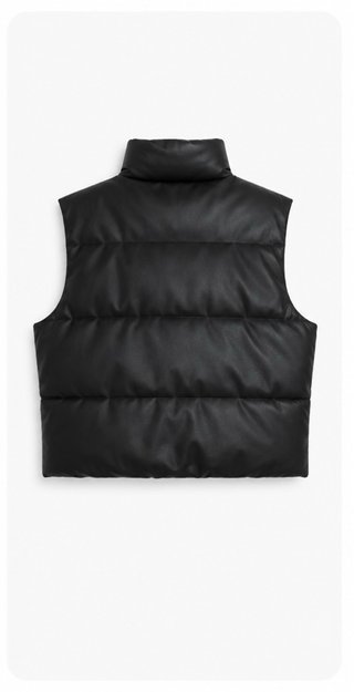 Chaleco acolchado negro Zara