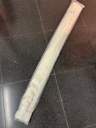 Cortina paquetto con tejido blanco nueva!