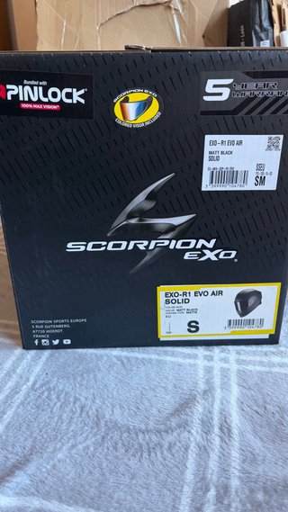 Casco moto Scorpion EXO-R1 Evo Air Matt Black (S)