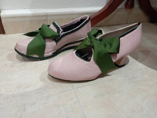 Traje Fallera Adulta Rosa y Verde