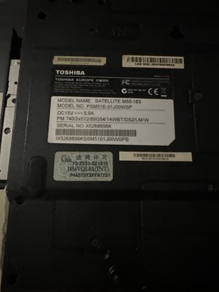 Portátil Toshiba Satellite M50-183