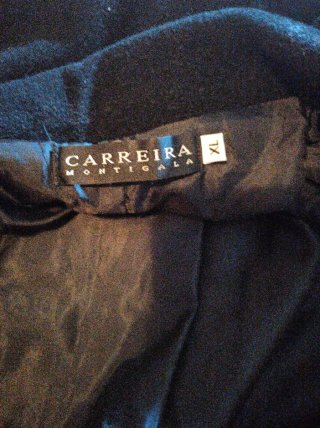 Abrigo Negro Mujer Carrera