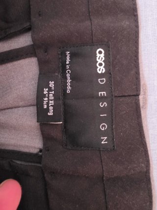 Pantalones vestir ASOS Talla W30 L36
