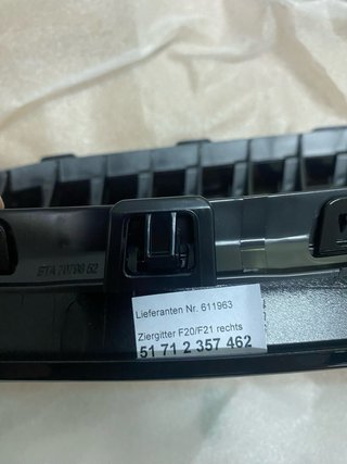 Rejilla Izquierda BMW F20 Original Nueva
