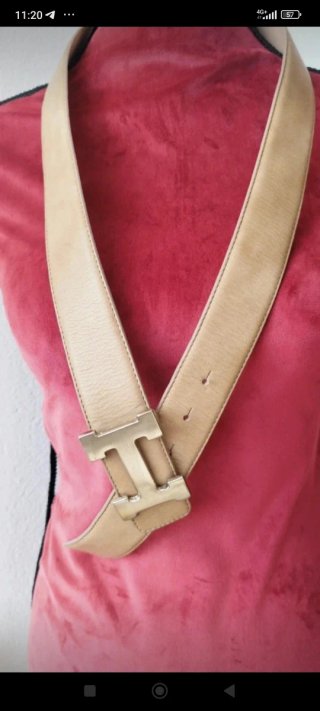 Cintura unisex vera pelle 95 cm alta 4 cm