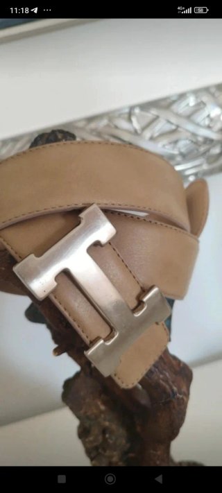 Cintura unisex vera pelle 95 cm alta 4 cm