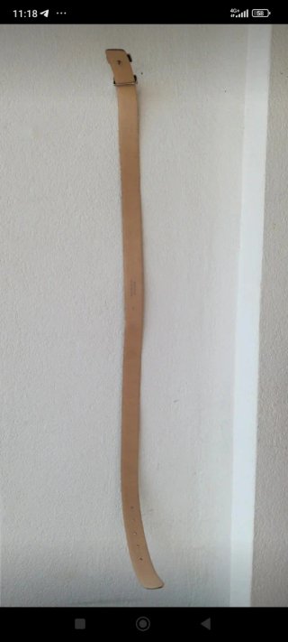 Cintura unisex vera pelle 95 cm alta 4 cm