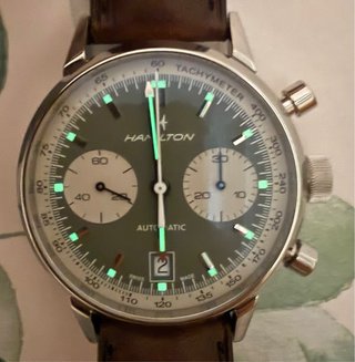 Hamilton American Classic Intra-Matic Panda Verde