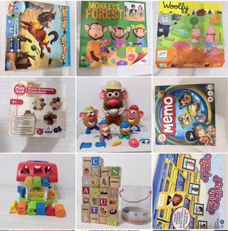 Lote 9 juegos de mesa y puzzles